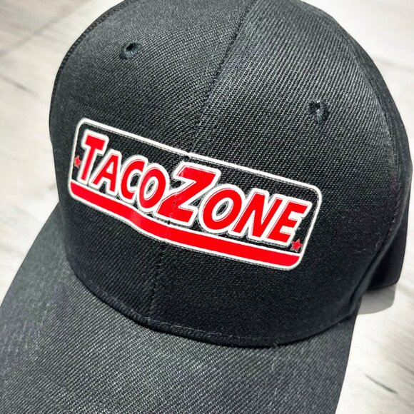 TacoZone Black Baseball Cap Hat Adjustable Strap - Picture 6 of 6